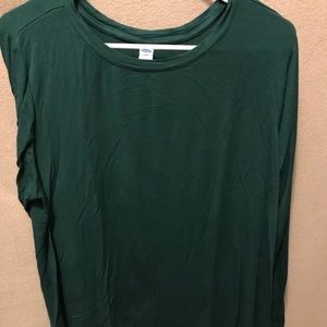 Long sleeve emerald green T-shirt